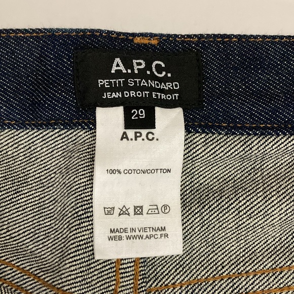 A.P.C. Selvedge Denim Jeans, Men’s, Blue, Size 29 - Picture 5 of 8